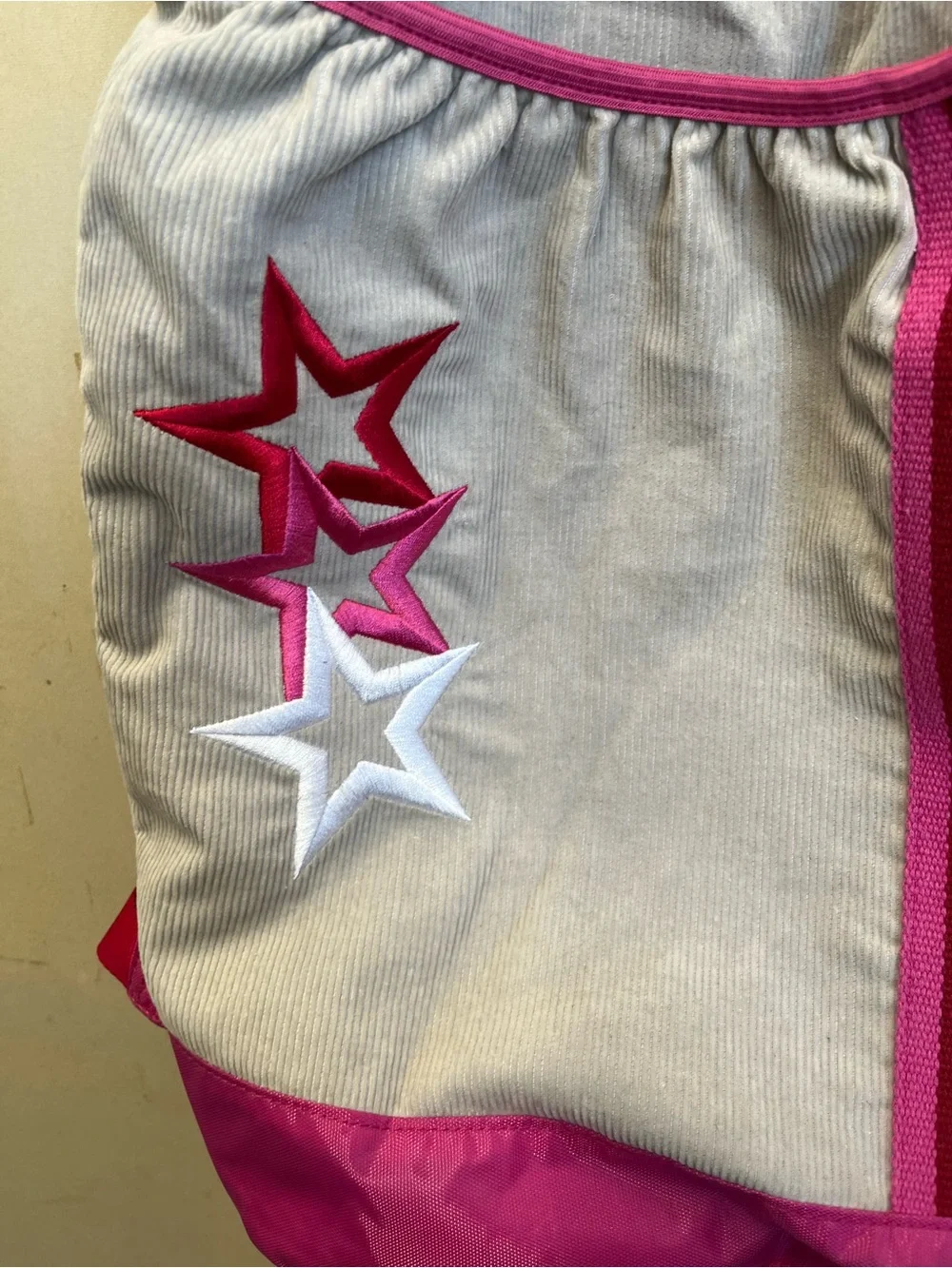 American Girl Pink & Cream Star Tote Backpack/ doll carrier